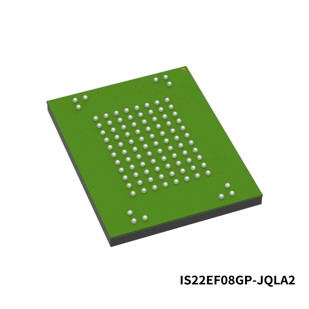 ISSI IS22EF08GP-JQLA2 eMMC 8GB, 100 Ball FBGA, 3.3V, RoHS, Auto Grade(-40C+105C), Programmed