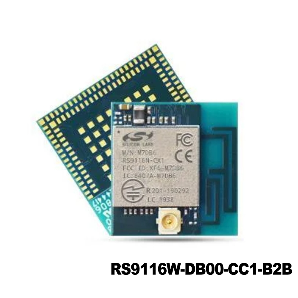 Silicon Labs RS9116W-DB00-CC1-B2B  Bluetooth, Cellular, WiFi 802.11a/b/g/n, Bluetooth v5.0, GLONASS, GPS, GSM, LTE, WCDMA Transceiver Module 2.4GHz, 5GHz Antenna Not Included Surface Mount