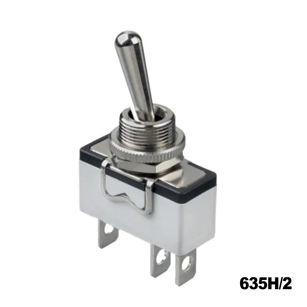 Apem 635H/2 Toggle Switches SPDT 10A 125V 17.5mm On-Mom