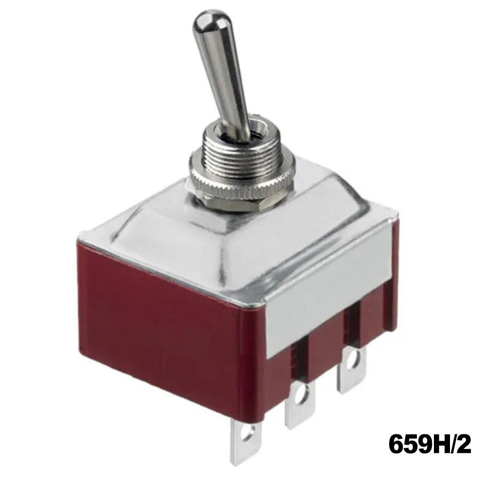 Apem 659H/2 Toggle Switches 3PDT NKL ON-OFF-ON