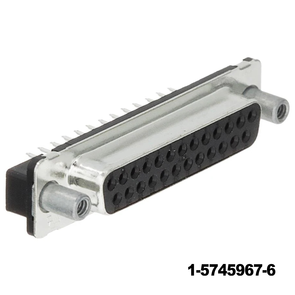 TE Connectivity 1-5745967-6 D-Sub Standard Connectors RECP FRNT MTL SHL 25 female screwlocks