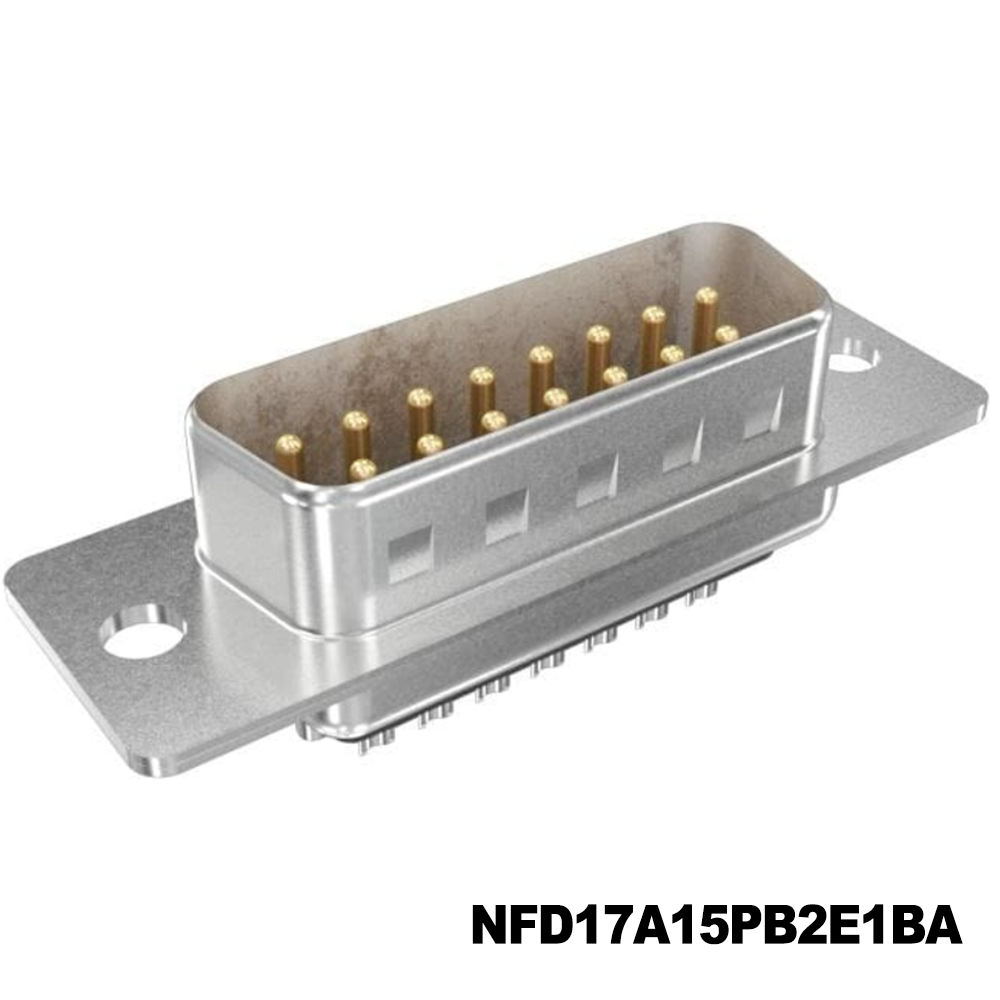 Amphenol Commercial Products NFD17A15PB2E1BA D-Sub Standard Connectors D SUB STAMPED PIN MINIATURE MA