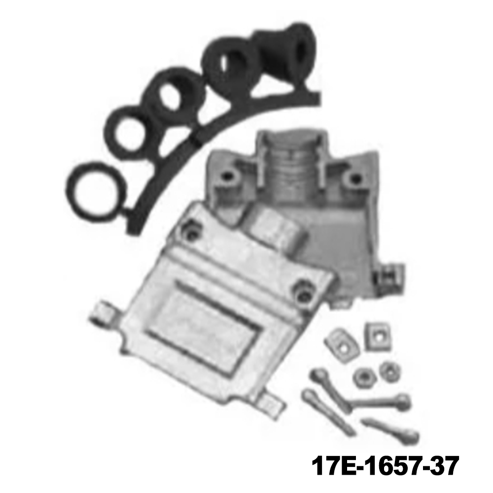 Amphenol Commercial Products 17E-1657-37 D-Sub Backshells 37P METAL 2 PIECE BACKSHELL