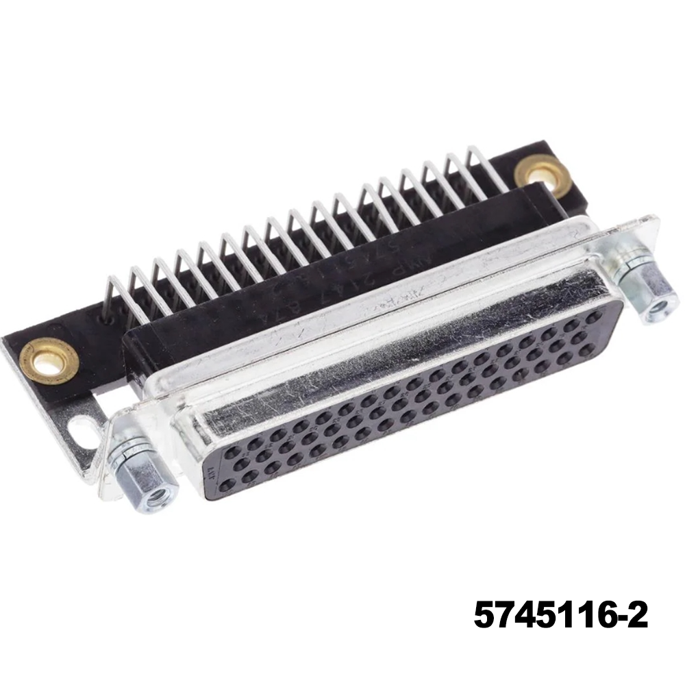 TE Connectivity 5745116-2 D-Sub Standard Connectors RECP FULL MTL SHL 50 standard mntg screws
