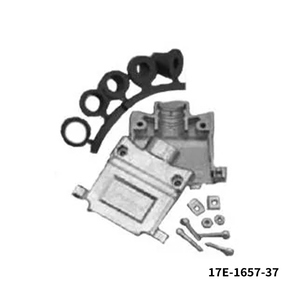 Amphenol Commercial Products 17E-1657-37 D-Sub Backshells 37P METAL 2 PIECE BACKSHELL