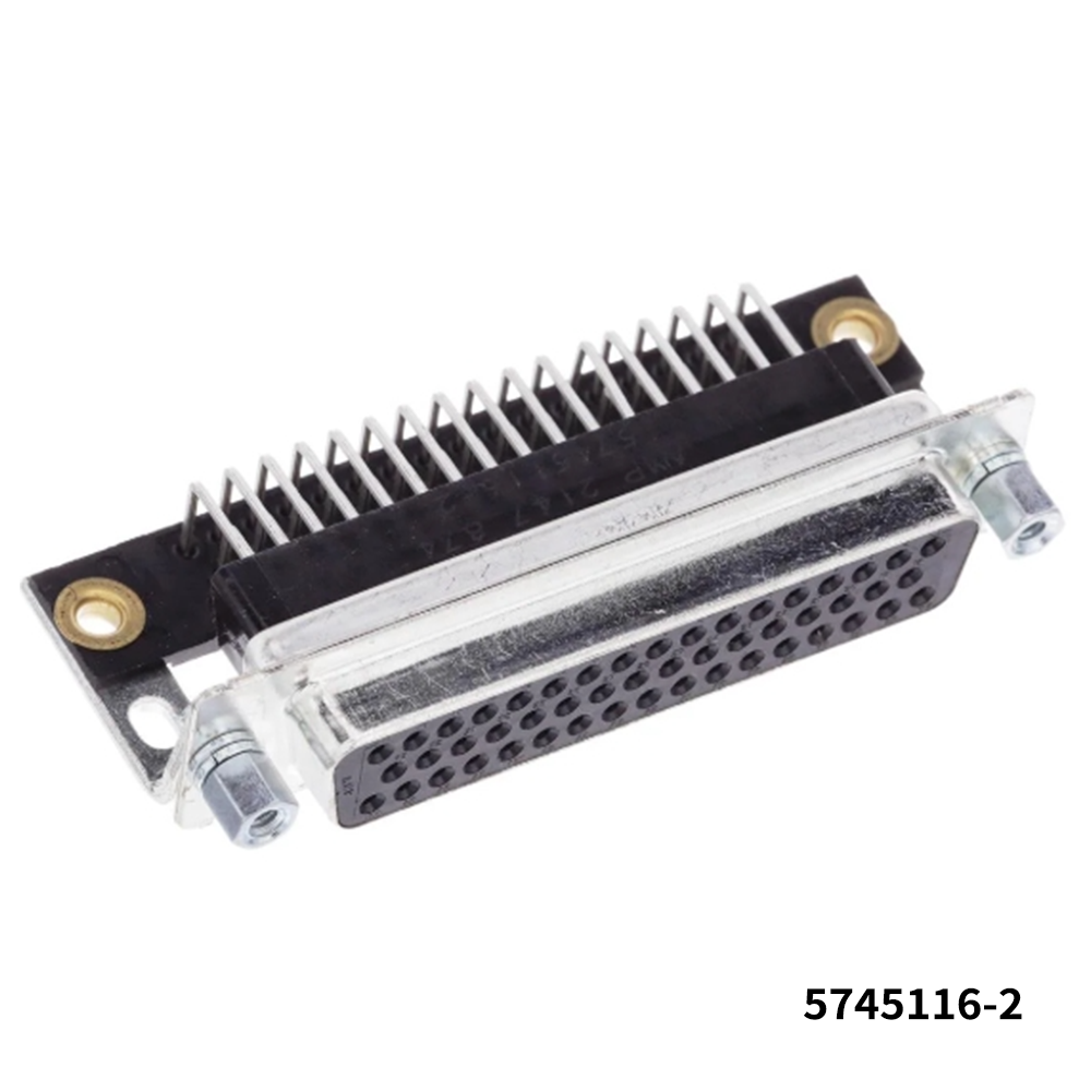 TE Connectivity 5745116-2 D-Sub Standard Connectors RECP FULL MTL SHL 50 standard mntg screws
