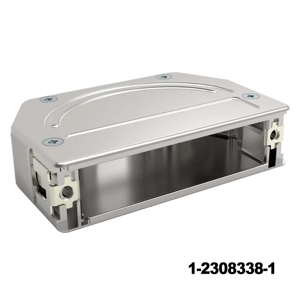 TE Connectivity 1-2308338-1 D-Sub Backshells QL-FULL METAL HOODS SIZE 5 (1 CABLE CLP) Learn Moreabout TE Connectivity D sub shells