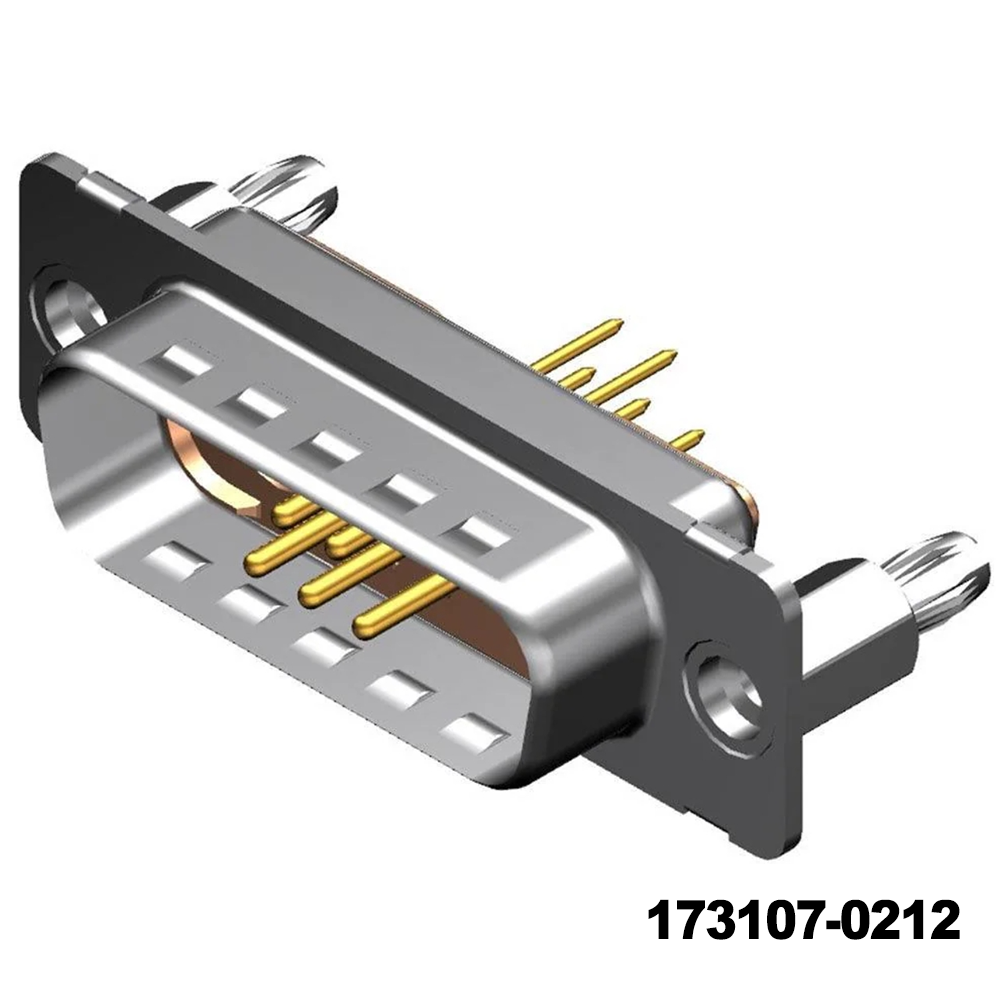 Molex / FCT 173107-0212 D-Sub Mixed Contact Connectors FCT ML DSUB STR PC PLG 7W2 W/SNAPIN