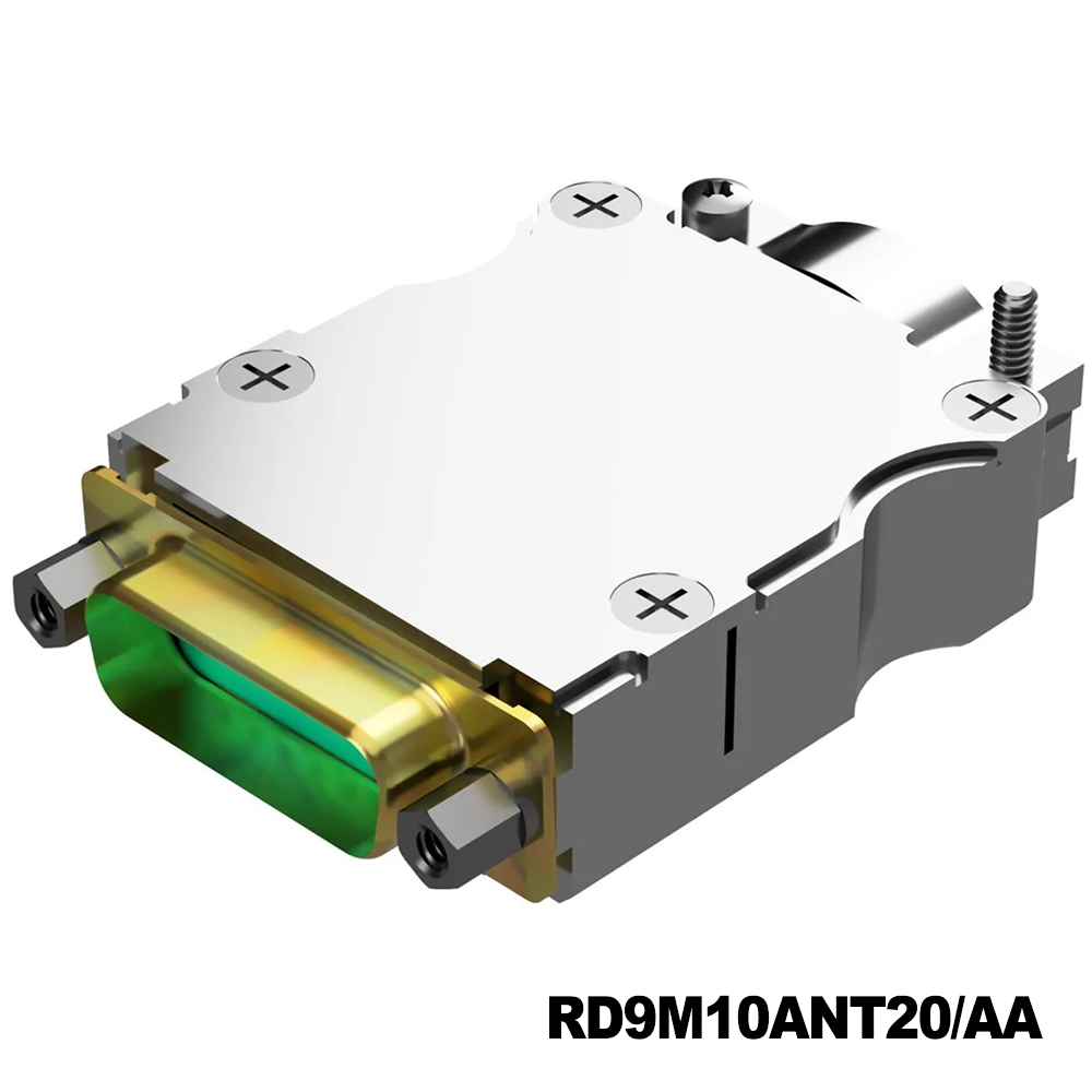 Amphenol Positronic RD9M10ANT20/AA D-Sub Standard Connectors DSUB 9M CRIMP GF ZINC