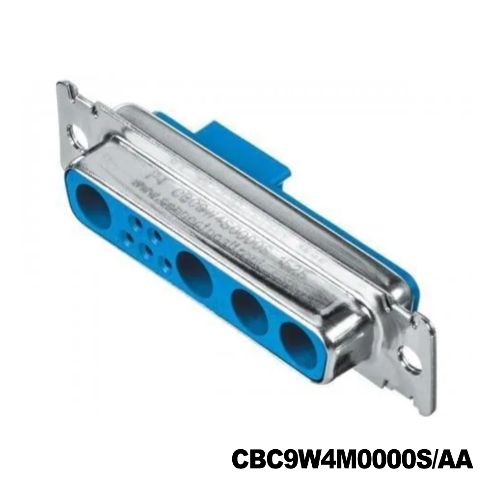 Amphenol Positronic CBC9W4M0000S/AA D-Sub Mixed Contact Connectors COMBO 9W4M CRIMP LC SS