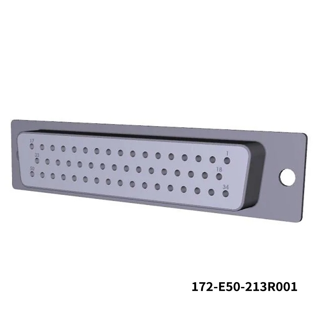 NorComp 172-E50-213R001 	D-Sub Standard Connectors Female D-Sub 50 Position Straight Dip Solder