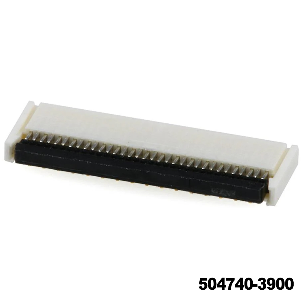 Molex 504740-3900 FFC & FPC Connectors 0.3 FPC Back FlipHsg Assy39CktEmbsTpPkg