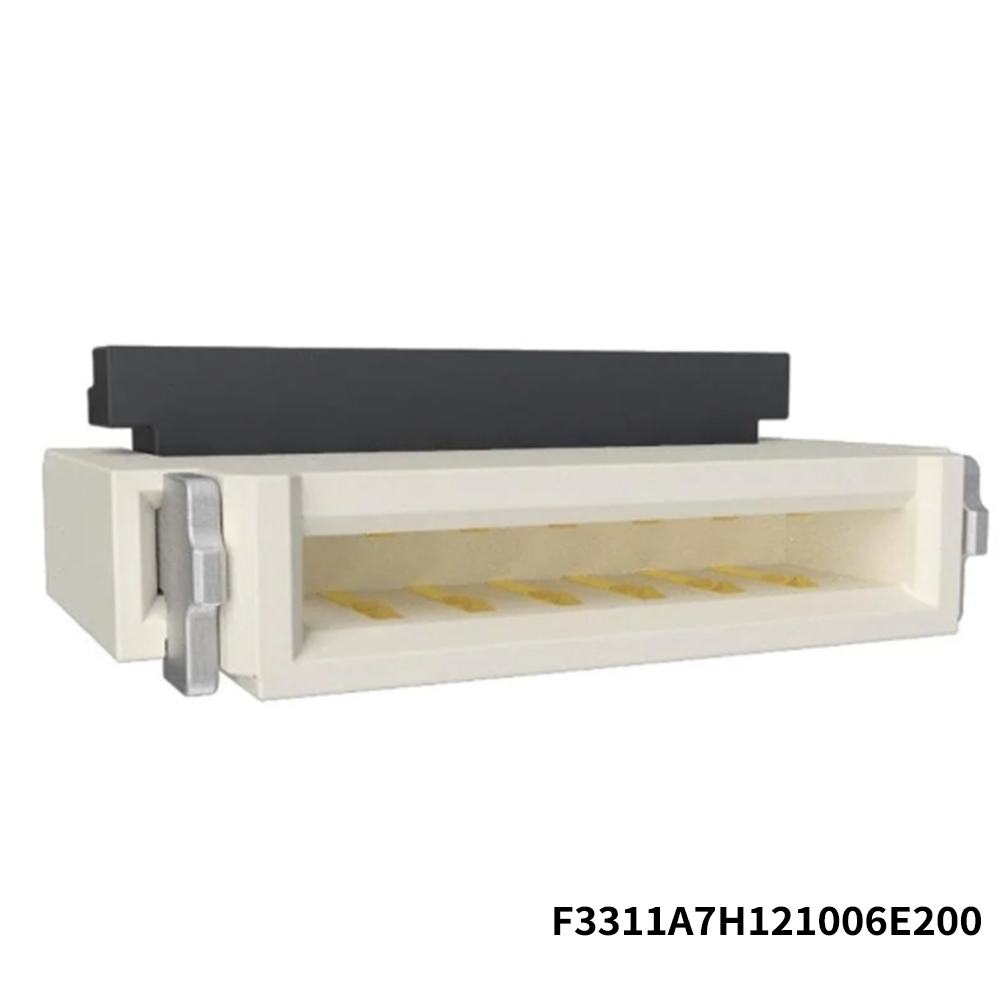 Amphenol Aorora F3311A7H121006E200 FFC & FPC Connectors Flex Connector .50mm P 1mm H Right Angle Back Flip Type ZIF Double Contact 6P