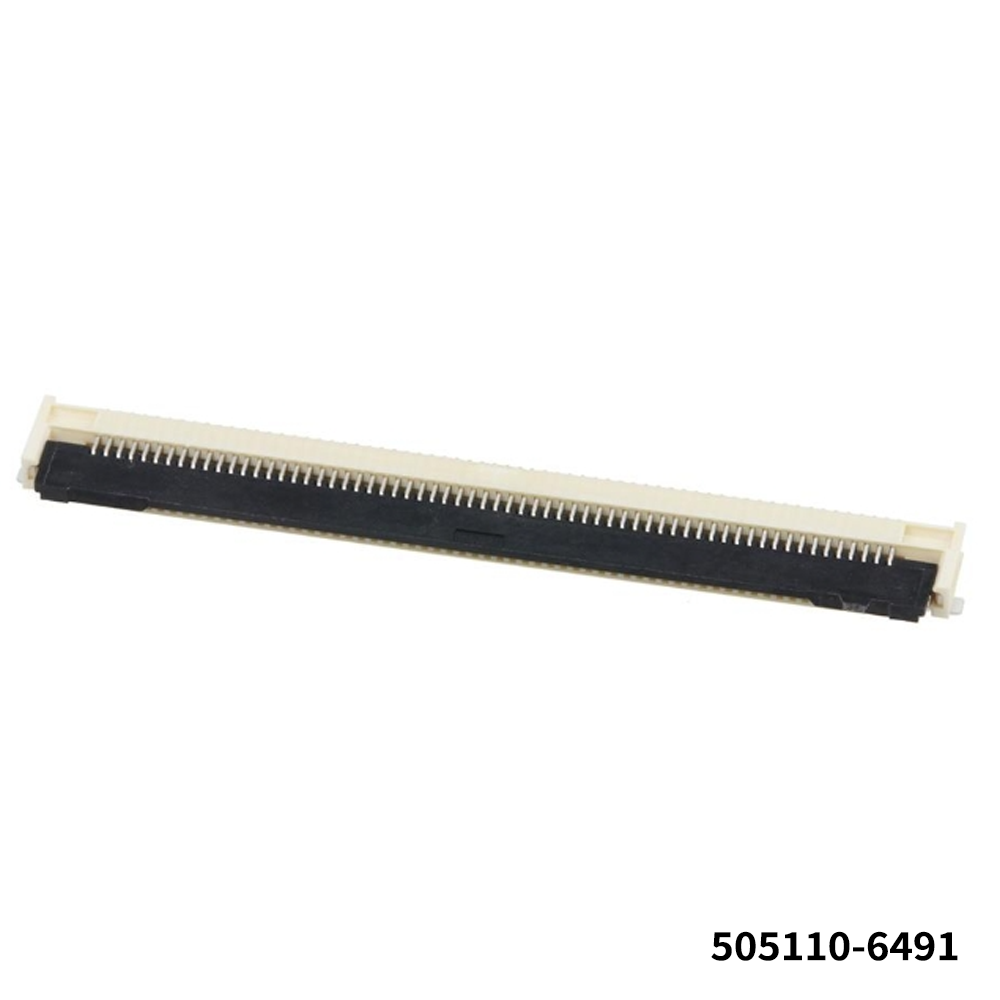 Molex 505110-6491 	FFC & FPC Connectors 0.5 FPC EASYON BTM CONT RA 64CKT ZIF