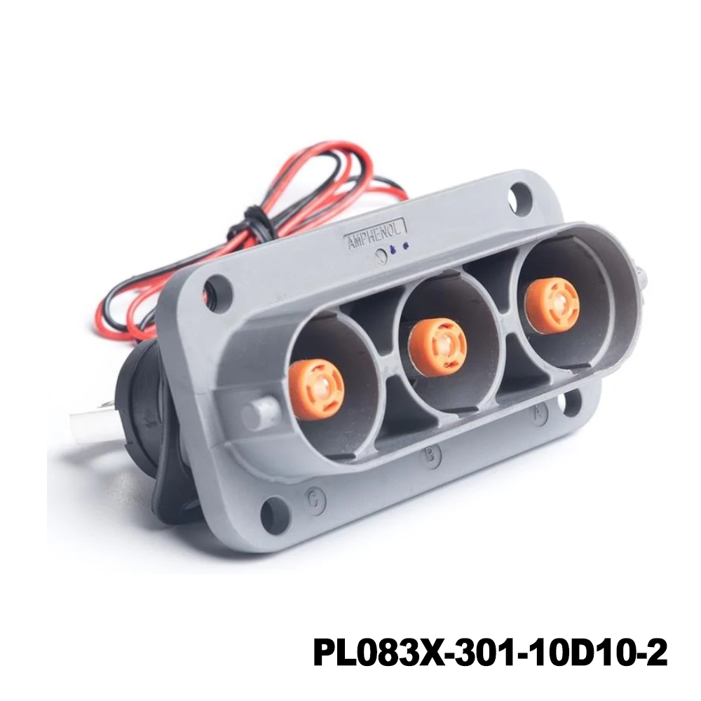 Amphenol Technical ProductsPL083X-301-10D10-2EV Connectors POWERLOK 10MM G2 3POS RCPT FLAT BUSBAR D10 HOLE X KEYING WITH HVIL