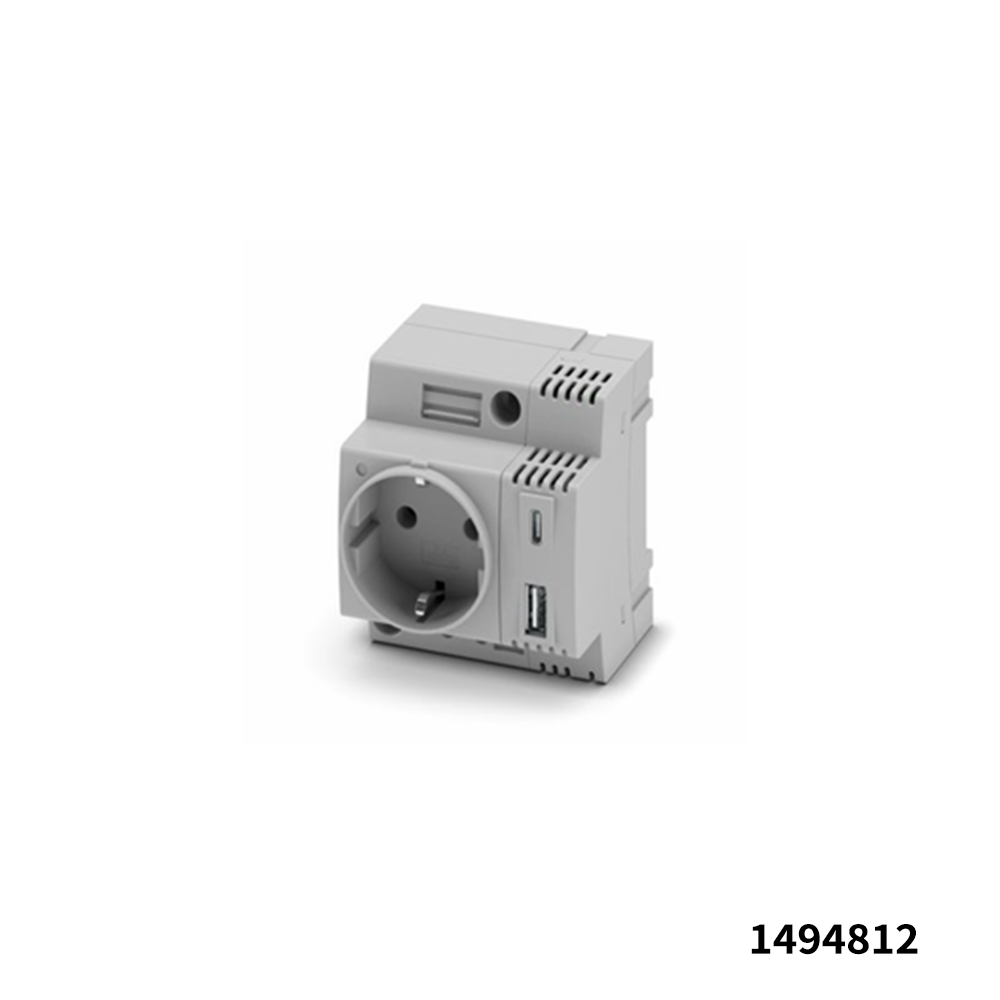 Phoenix Contact 1494812 AC Power Entry Modules EO-CF/UT-USB-A/C