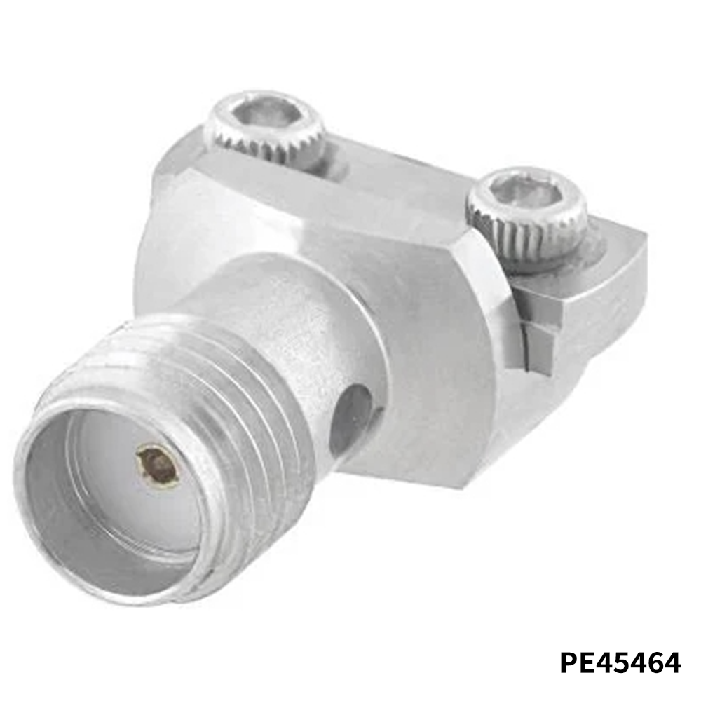 PasternackPE45464RF Connectors / Coaxial Connectors SMA Female Connector Clamp/Solder (Captive Contact) Attachment End Launch PCB, Microstrip/Coplanar Launch, 0.010 inch