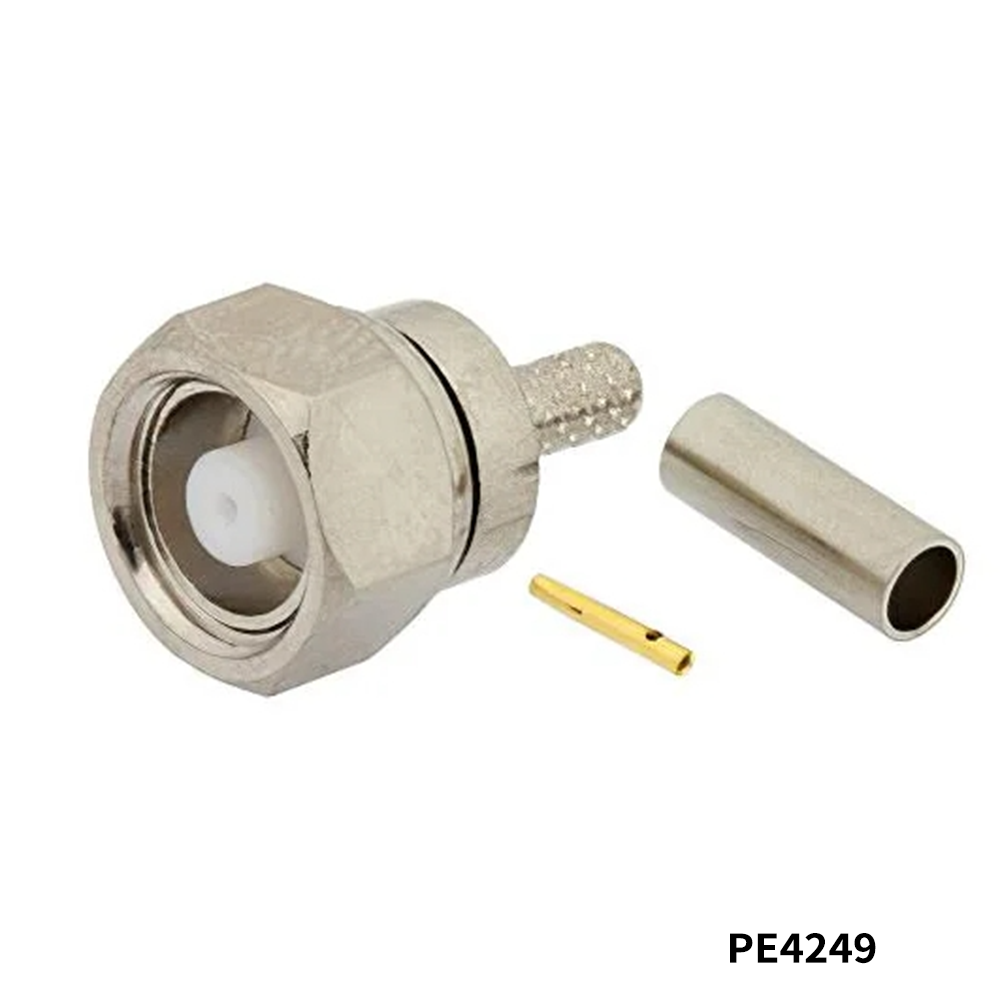 PasternackPE4249	RF Connectors / Coaxial Connectors 75 Ohm SMC Plug Connector Crimp/Solder Attachment for RG179, RG187