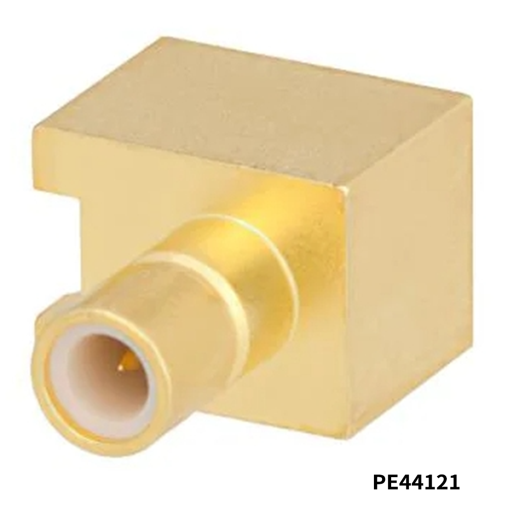 PasternackPE44121RF Connectors / Coaxial Connectors SMB Jack Right Angle Connector Solder Attachment Surface Mount PCB