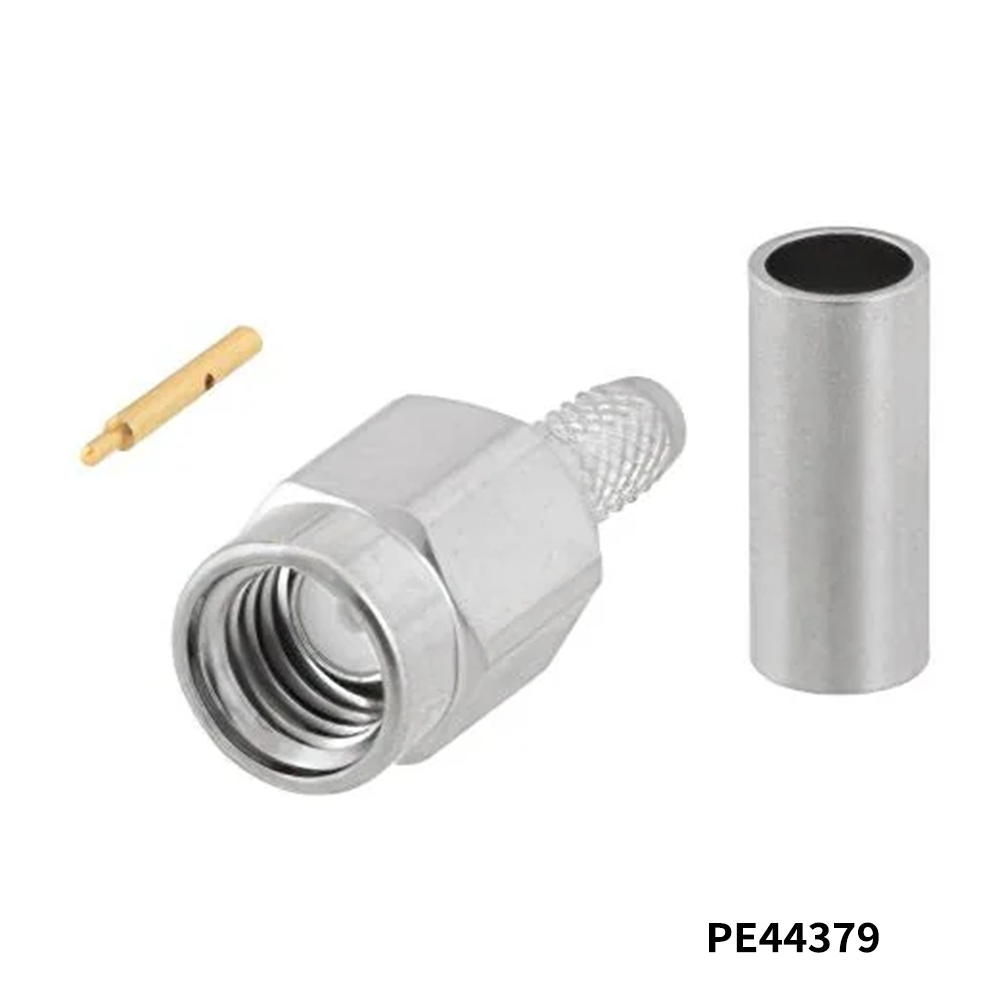 PasternackPE44379	RF Connectors / Coaxial Connectors SSMA Male Connector Crimp/Solder Attachment for RG174, RG316, RG188, LMR-100, PE-B100, PE-C100, 0.100 inch