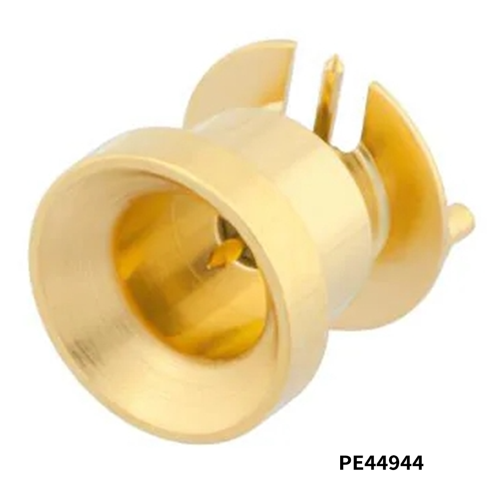 PasternackPE44944RF Connectors / Coaxial Connectors SMP Male Smooth Bore CM Connector Solder Attachment Surface Mount PCB, with 2 Ground Posts