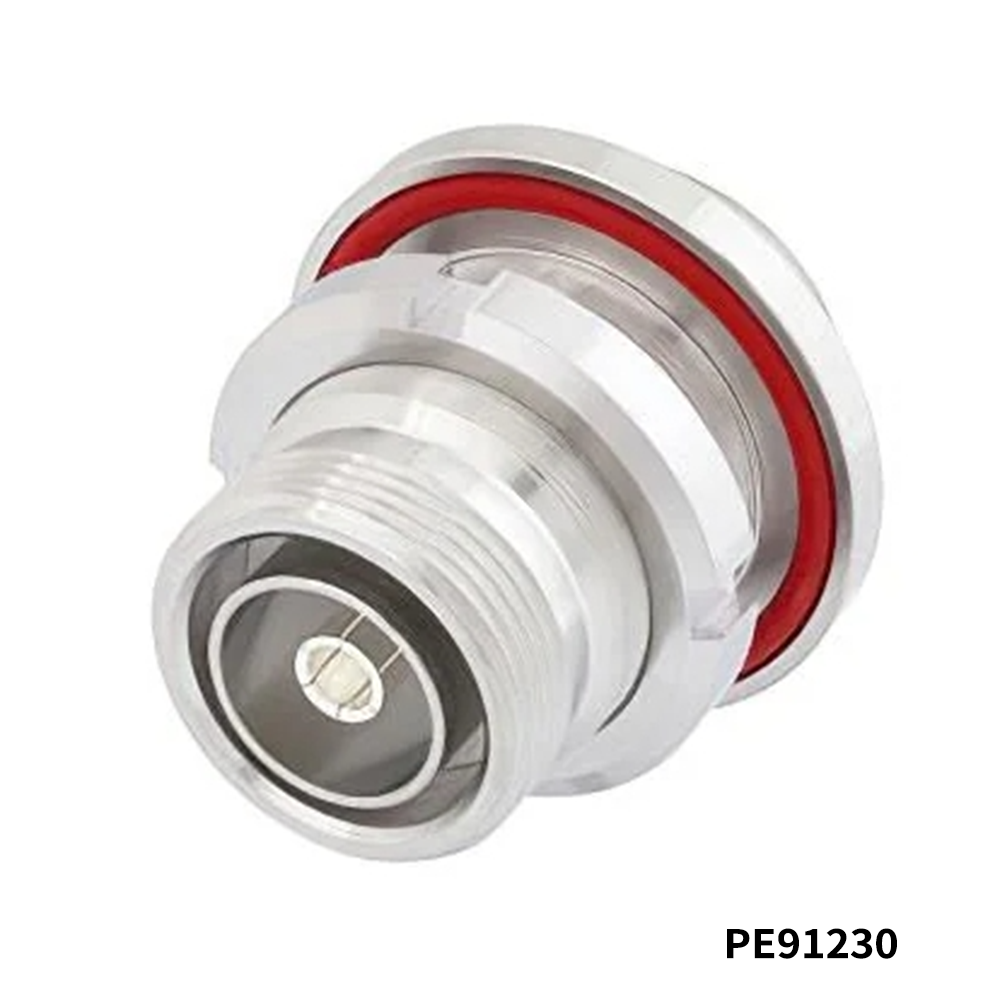 PasternackPE91230	RF Adapters - In Series Bulkhead Mount 7/16 DIN Female to 7/16 DIN Female Adapter, IP67 UnMated