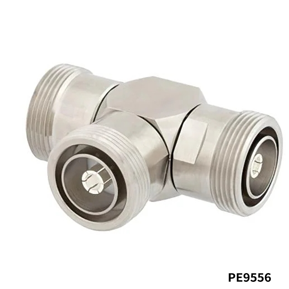 PasternackPE9556RF Adapters - Tee 7/16 DIN Tee Adapter Female-Female-Female