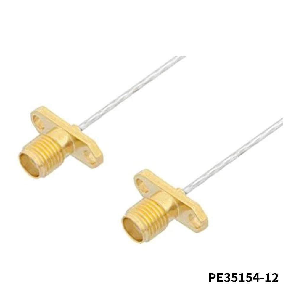 PasternackPE35154-12	RF Cable Assemblies SMA Female 2 Hole Flange to SMA Female 2 Hole Flange Cable 12 Inch Length Using PE-SR047FL Coax