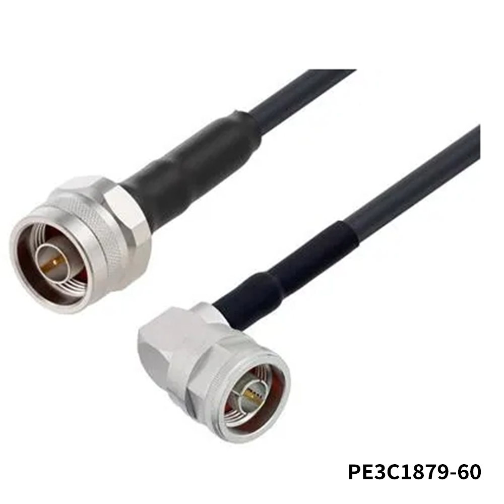 PasternackPE3C1879-60	RF Cable Assemblies N Male to N Male Right Angle Low Loss Cable 60 Inch Length Using LMR-240-UF Coax