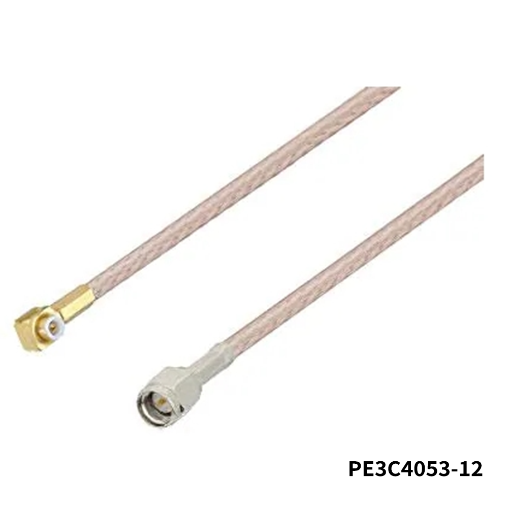 PasternackPE3C4053-12	RF Cable Assemblies Snap-On MMBX Plug Right Angle to SMA Male Cable 12 Inch Length Using RG316-DS Coax