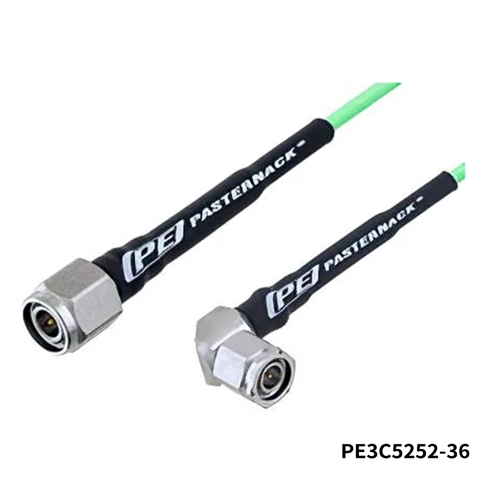 PasternackPE3C5252-36	RF Cable Assemblies TNC Male to TNC Male Right Angle Low Loss Cable 36 Inch Length Using PE-P160LL Coax