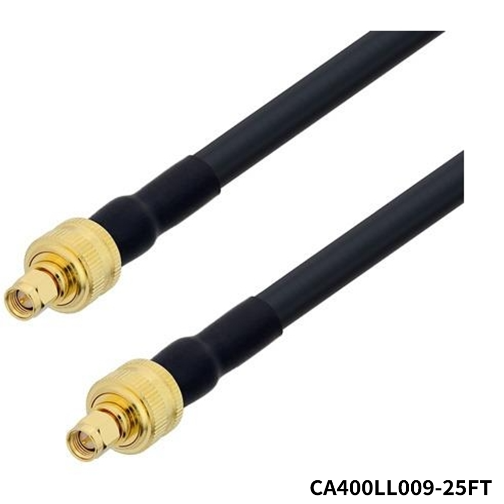 PolyPhaserCA400LL009-25FTRF Cable Assemblies 25 FT SMA to SMA M/M 400 Series Low Loss Cable Jumper