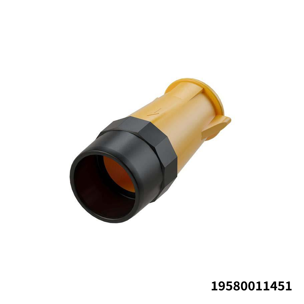 HARTING 19580011451 Heavy Duty Power Connectors UIC-IT 8/8 Pin Backshell M32 (orange)