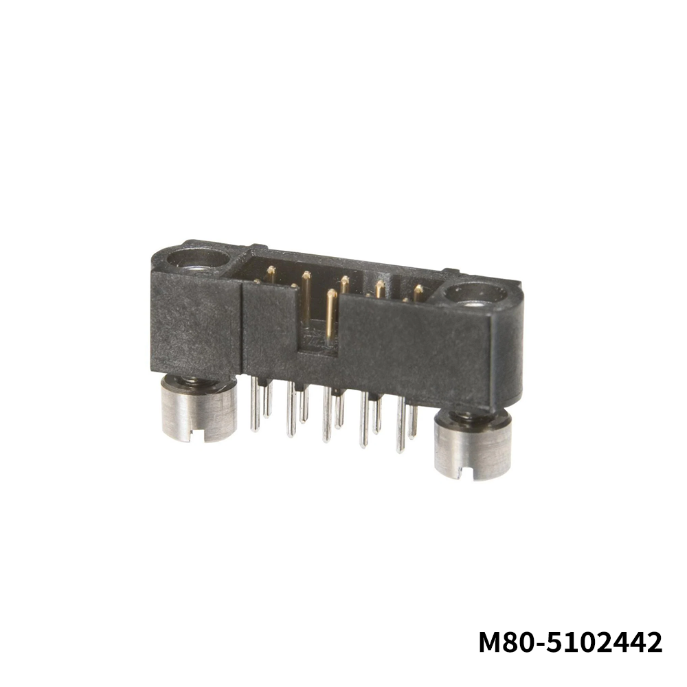 Harwin M80-5102442 Power to the Board Datamate J-Tek 13+13 Pos. Male DIL Vertical Throughboard Conn. Jackscrews