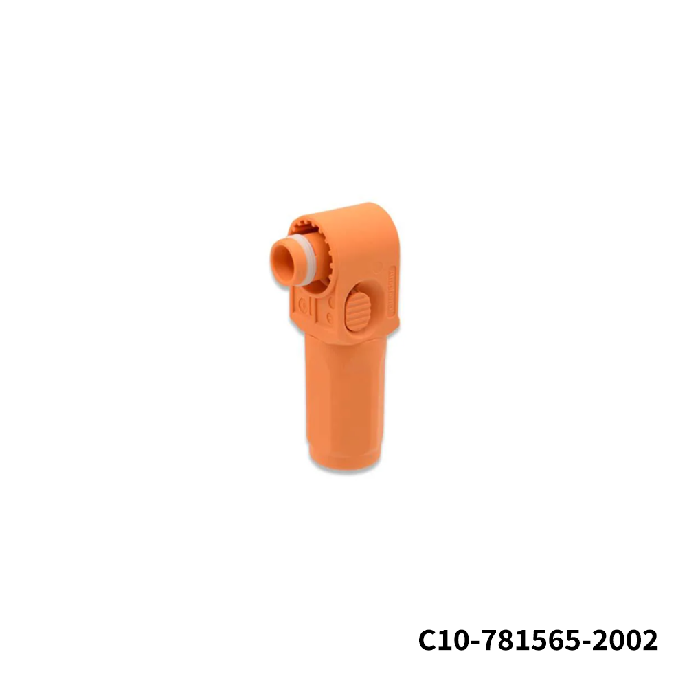 Amphenol Industrial C10-781565-2002 Heavy Duty Power Connectors 5.7SL+ Plug RGHT ANGL RED