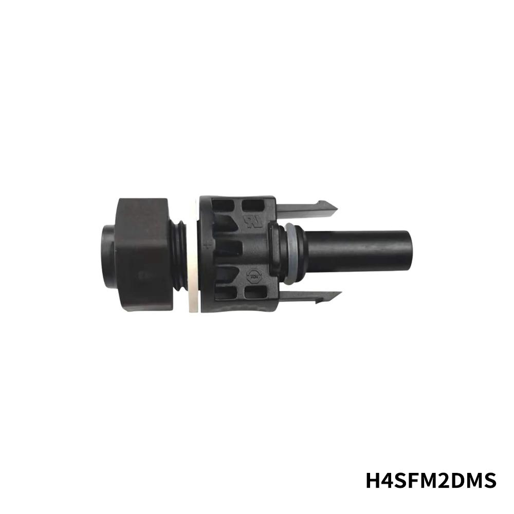 Amphenol Industrial H4SFM2DMS Solar Connectors / Photovoltaic Connectors FEMALE H4 PLUS BULKHEAD CONNECTOR FOR 2.5SQMM/14AWG STAMPED & FORMED CONTACT INCLUDED,400/BAG