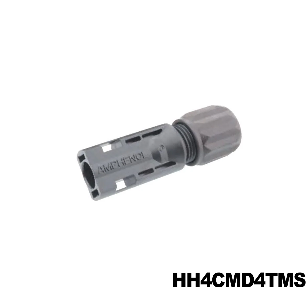 Amphenol Industrial Solar Connectors / Photovoltaic Connectors Male Cable Conn 4&6mm2 S&F Contact