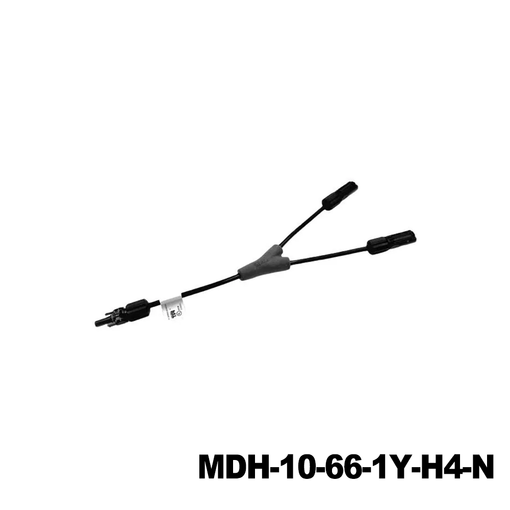 Amphenol Technical Products MDH-10-66-1Y-H4-N Solar Connectors / Photovoltaic Connectors Over molded Y junction, H4 connector, 1F2M, PV-20180904-02