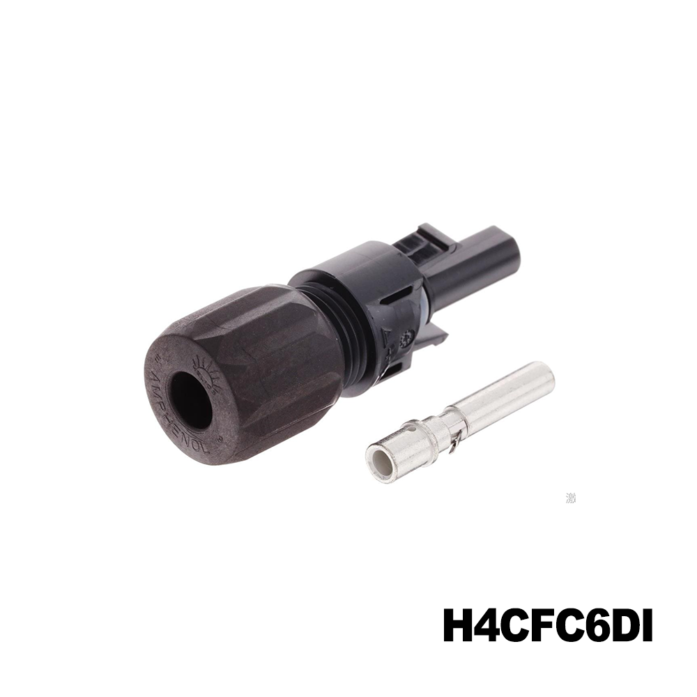 Amphenol Industrial H4CFC6DI Solar Connectors / Photovoltaic Connectors SOLAR H4 HELIOS FEMALE 10 AWG