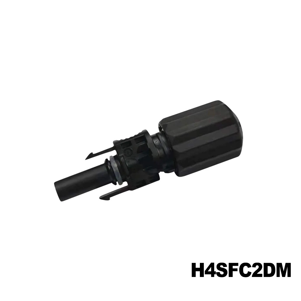 Amphenol Industrial H4SFC2DM Solar Connectors / Photovoltaic Connectors FEMALE H4 PLUS CABLE CONNECTOR FOR 2.5SQMM/14AWG DUAL CERTIFIED COLD & FORMED CONTACT INCLUDED, 400/bag
