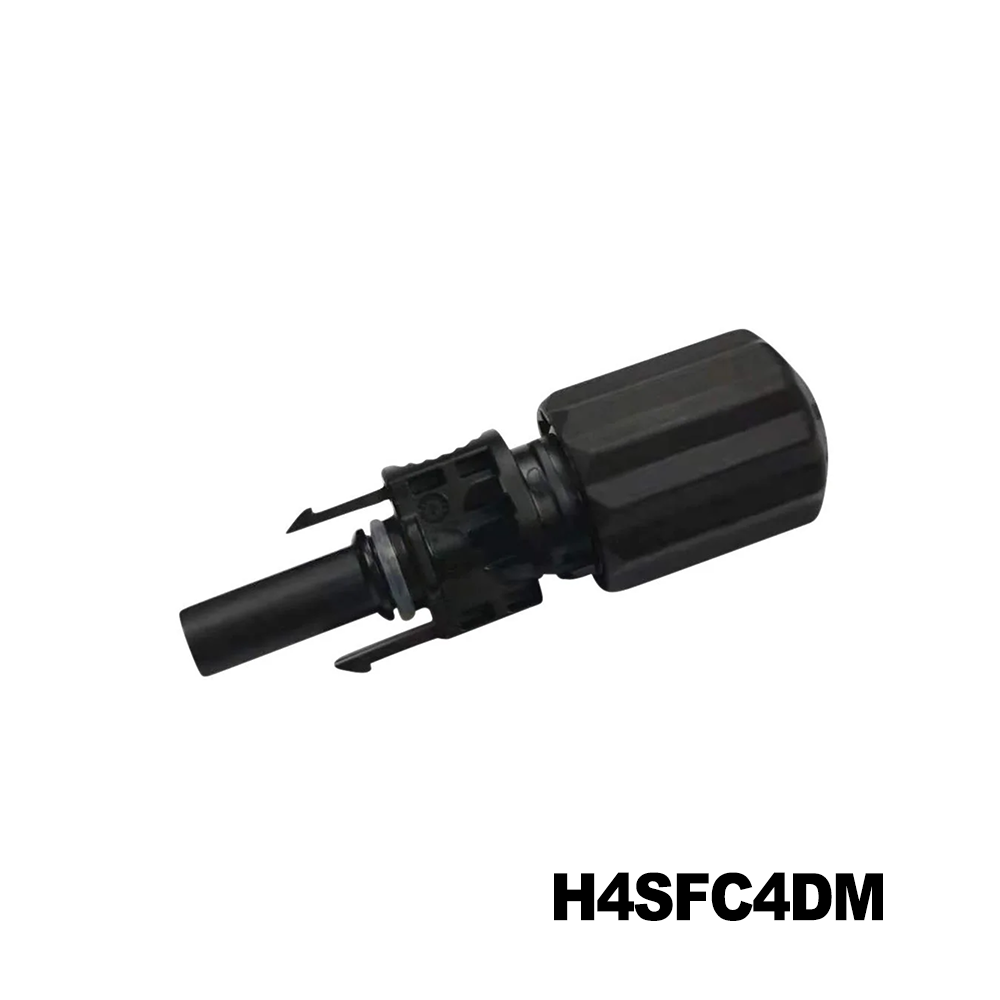 Amphenol Industrial H4SFC4DM Solar Connectors / Photovoltaic Connectors FEMALE H4 PLUS CABLE CONNECTOR FOR 4SQMM/12AWG DUAL CERTIFIED STAMPED & FORMED CONTACT INCLUDED, 400/bag