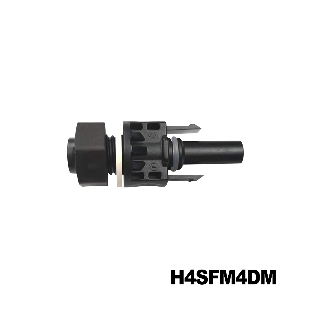 Amphenol Industrial H4SFM4DM Solar Connectors / Photovoltaic Connectors FEMALE H4 PLUS BULKHEAD CONNECTOR FOR 4.0SQMM COLD FORMED CONTACT INCLUDED,400/BAG