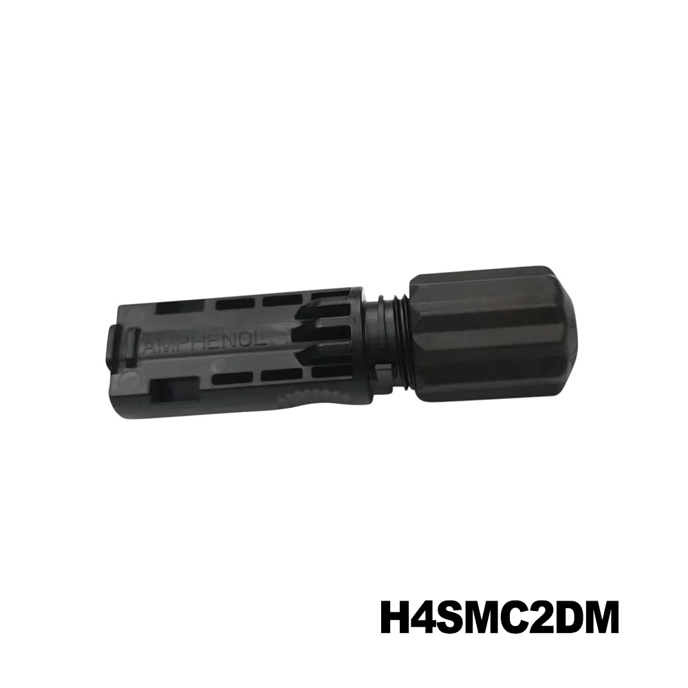 Amphenol Industrial H4SMC2DM Solar Connectors / Photovoltaic Connectors MALE H4 PLUS CABLE CONNECTOR FOR 2.5SQMM/14AWG DUAL CERTIFIED COLD & FORMED CONTACT INCLUDED, 400/bag