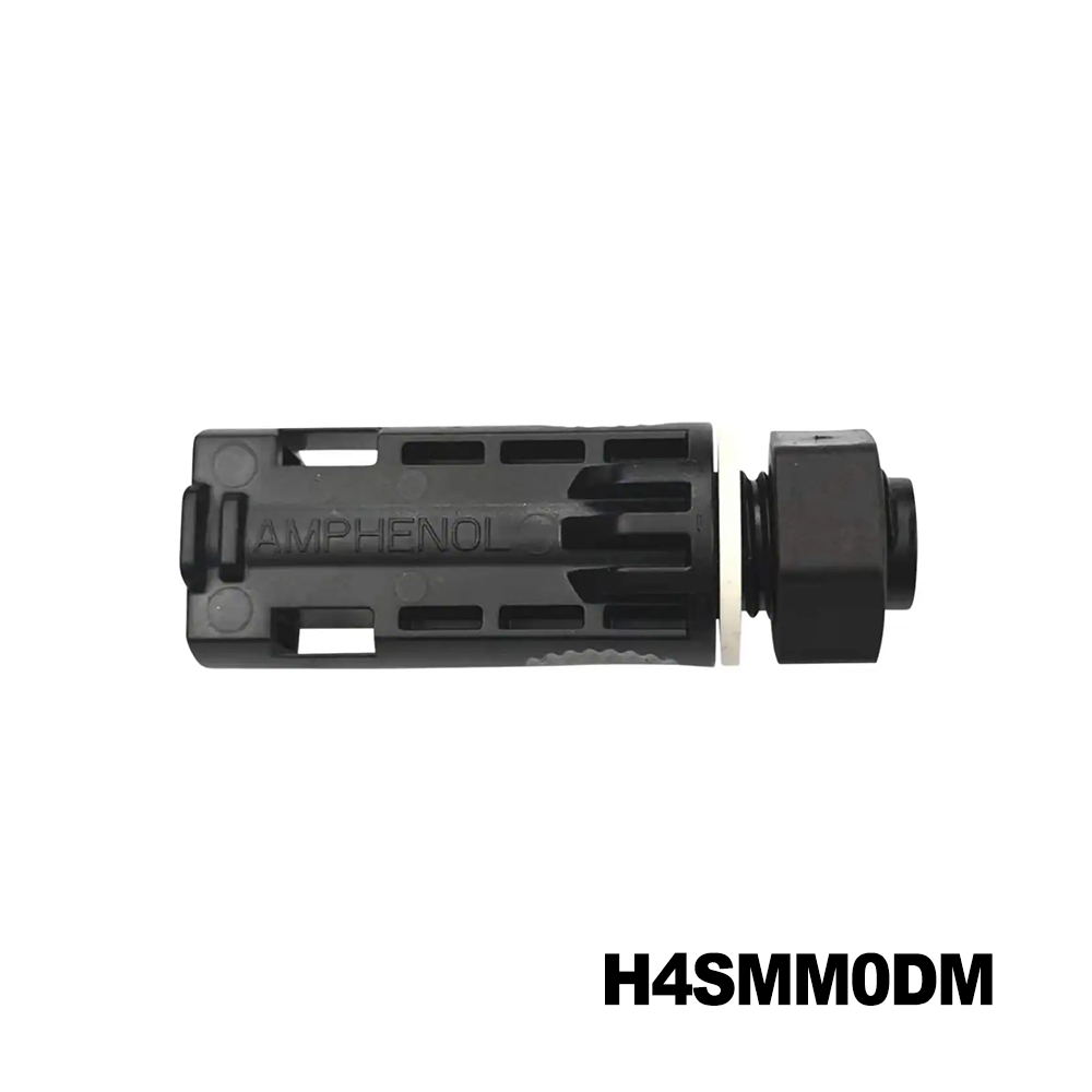 Amphenol Industrial H4SMM0DM Solar Connectors / Photovoltaic Connectors MALE H4 PLUS BULKHEAD CONNECTOR LESS CONTACT ,400/BAG