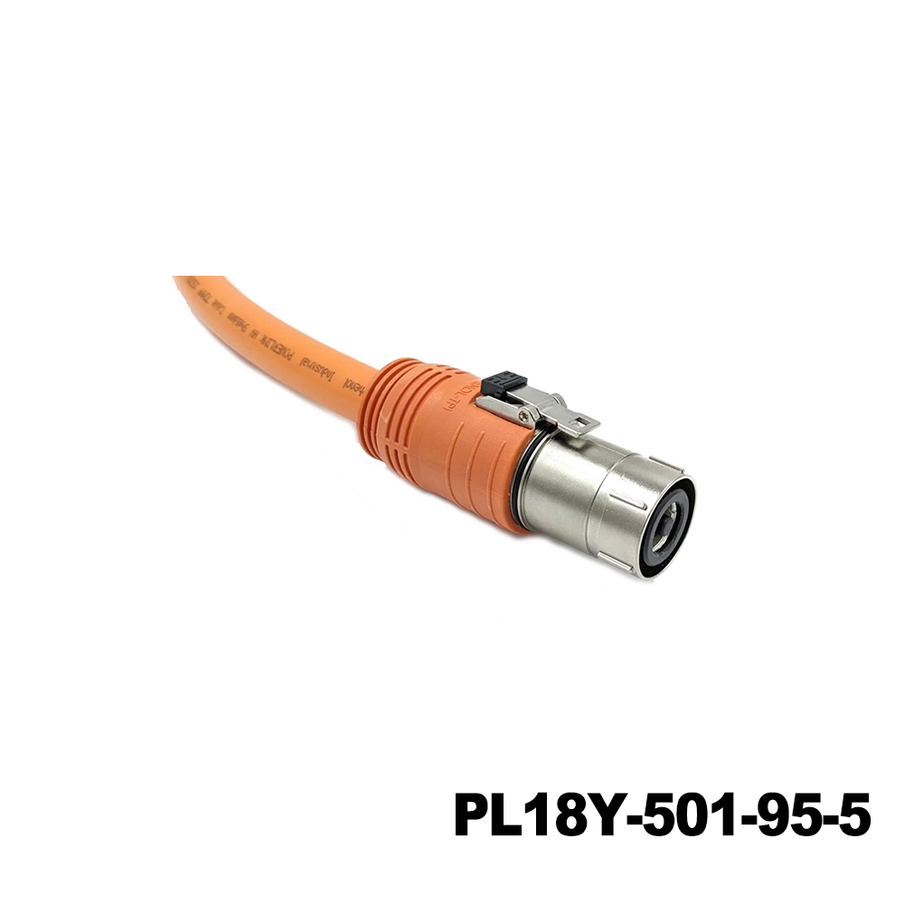 Amphenol Technical Products PL18Y-501-95-5 EV Connectors 14MM POWERLOK SINGLE WAY PLUG STRAIGHT FOR 95MM Y KEY WITH HVIL