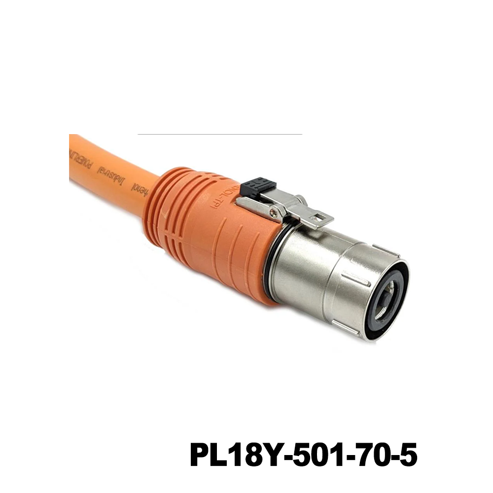 Amphenol Technical Products PL18Y-501-70-5 EV Connectors 14MM POWERLOK SINGLE WAY PLUG STRAIGHT FOR 70MM Y KEY WITH HVIL