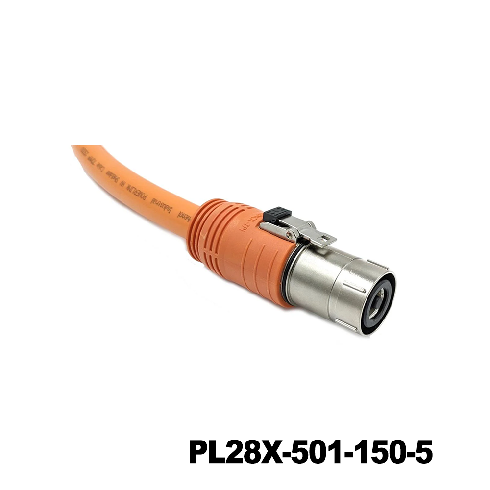 Amphenol Technical Products PL28X-501-150-5 EV Connectors 14MM POWERLOK SINGLE WAY PLUG R/A FOR 150MM X KEY WITH HVIL