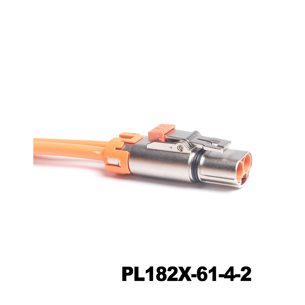 Amphenol Technical Products PL182X-61-4-2 EV Connectors POWERLOK 4.0MM G2 2POS STRAIGHT PLUG FOR 4.0MM X KEYING WITH HVIL
