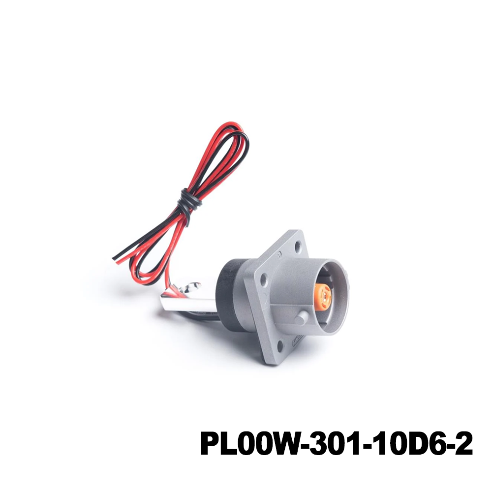 Amphenol Technical Products PL00W-301-10D6-2 EV Connectors POWERLOK 10MM G2 1POS RCPT FLAT BUSBAR D6 HOLE W KEYING WITH HVIL