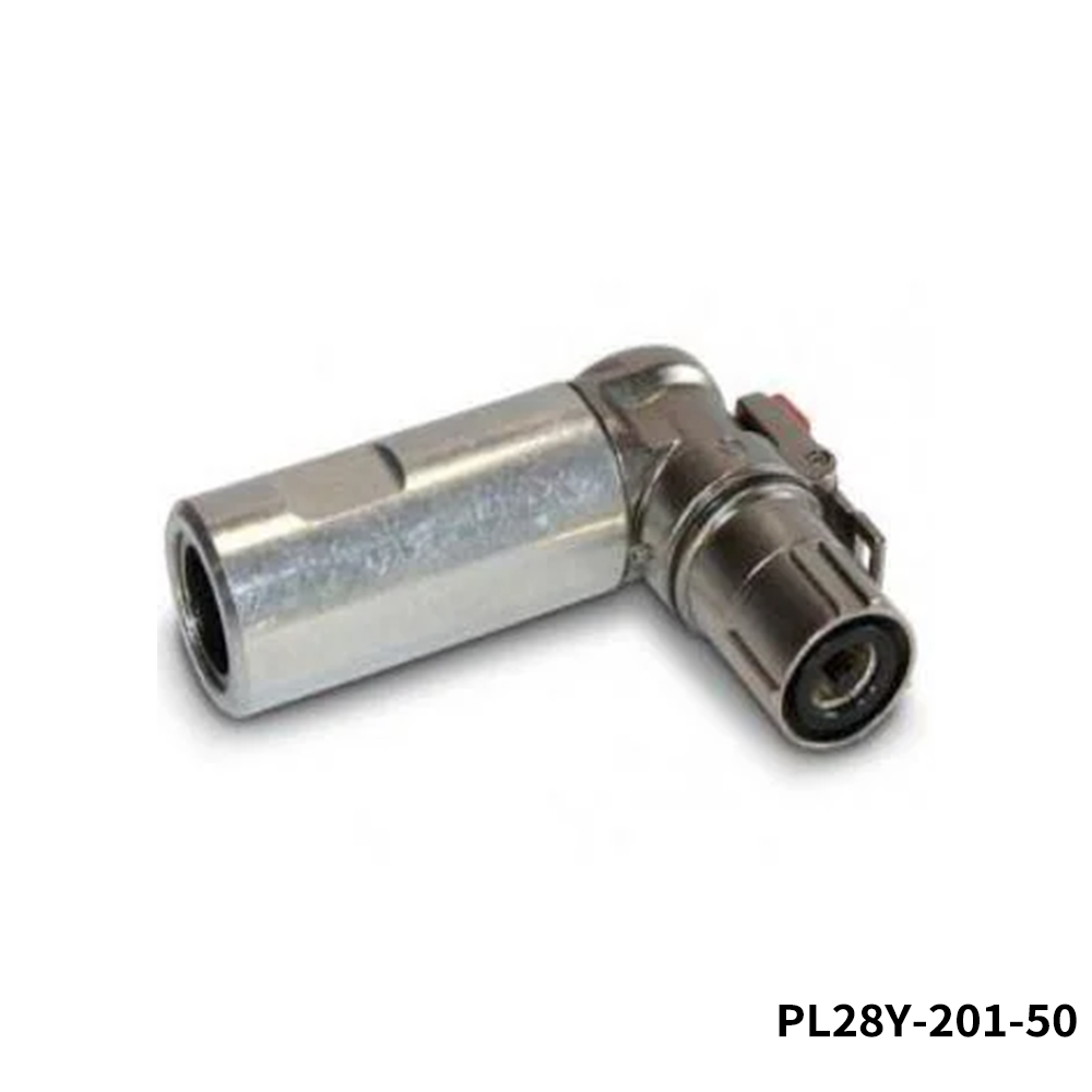 Amphenol Technical Products PL28Y-201-50 EV Connectors 8.0 MM POWERLOK SINGLE WAY PLUG R/A FOR 50MM Y KEY WITH HVIL